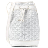 Goyard White Goyardine Petit Flot Bucket Bag PM