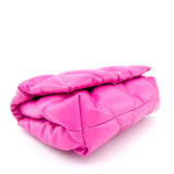 Balenciaga Pink Quilted Leather Touch Puffy Clutch Bag