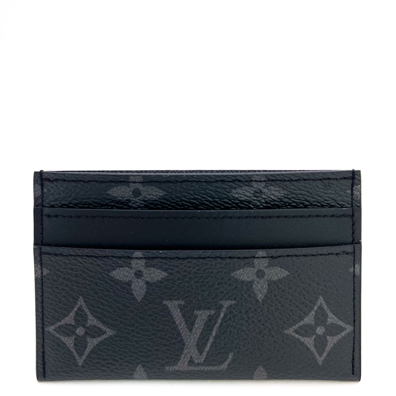  Louis Vuitton, Pre-Loved Black Monogram Eclipse Porte
