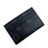 Louis Vuitton M62170 Monogram Eclipse Porte-Cartes Double Card Wallet - Luxybit