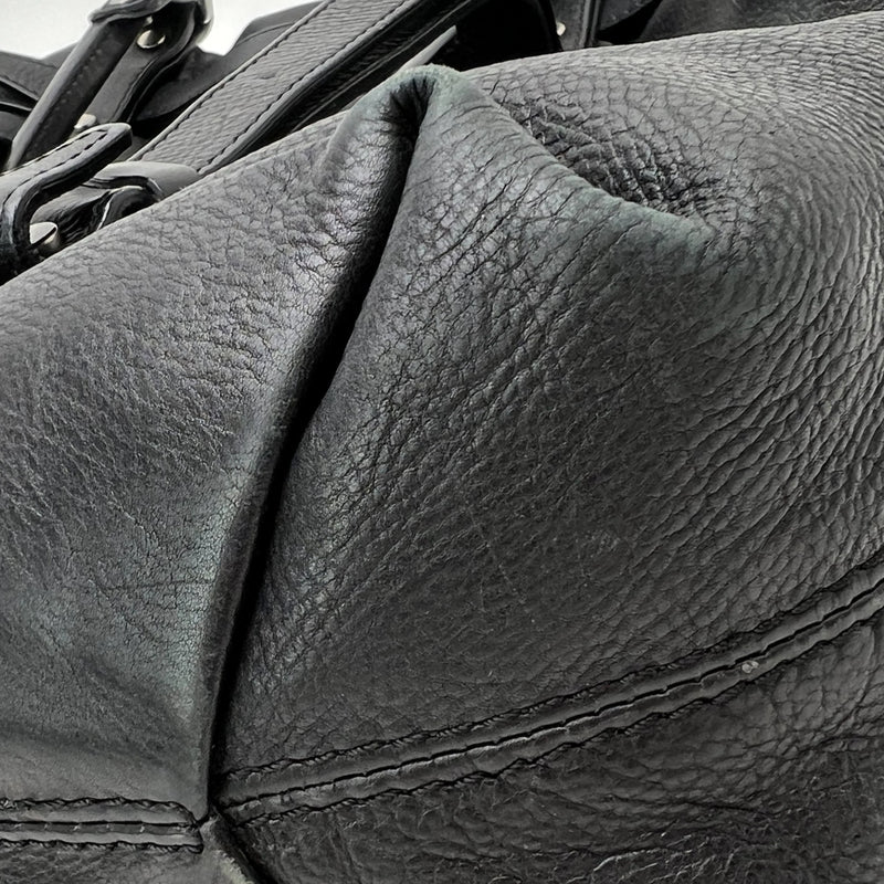 Lanvin Black Leather Kentucky Tote Bag