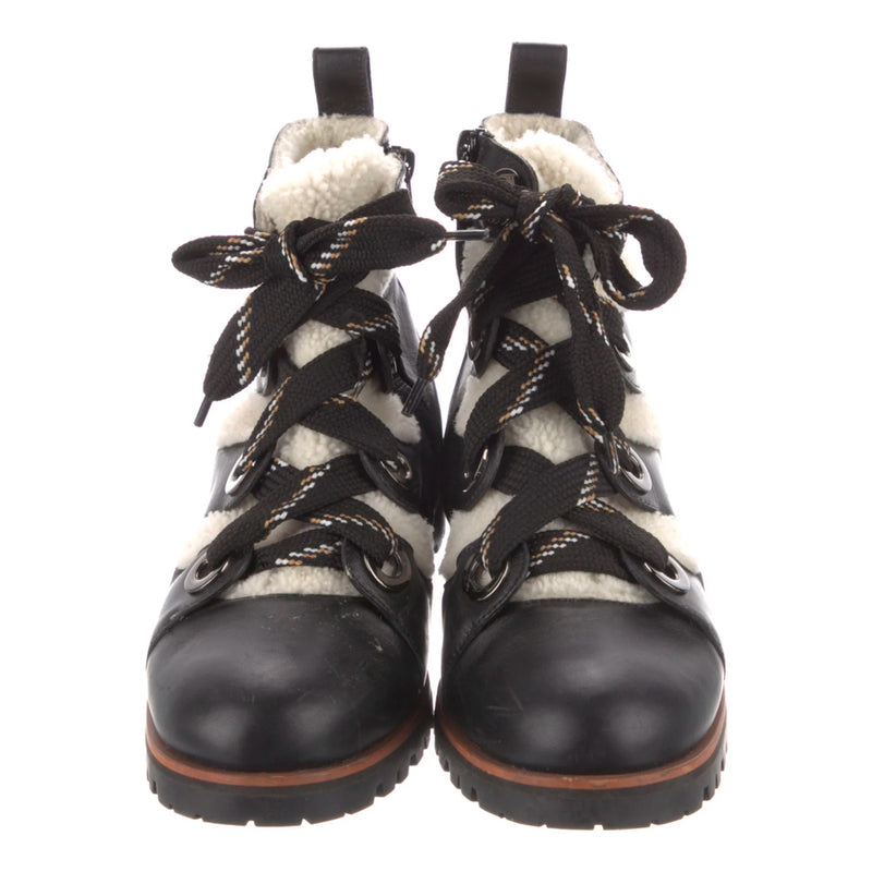 Jimmy Choo Bei Shearling & Leather Hiking Boots
