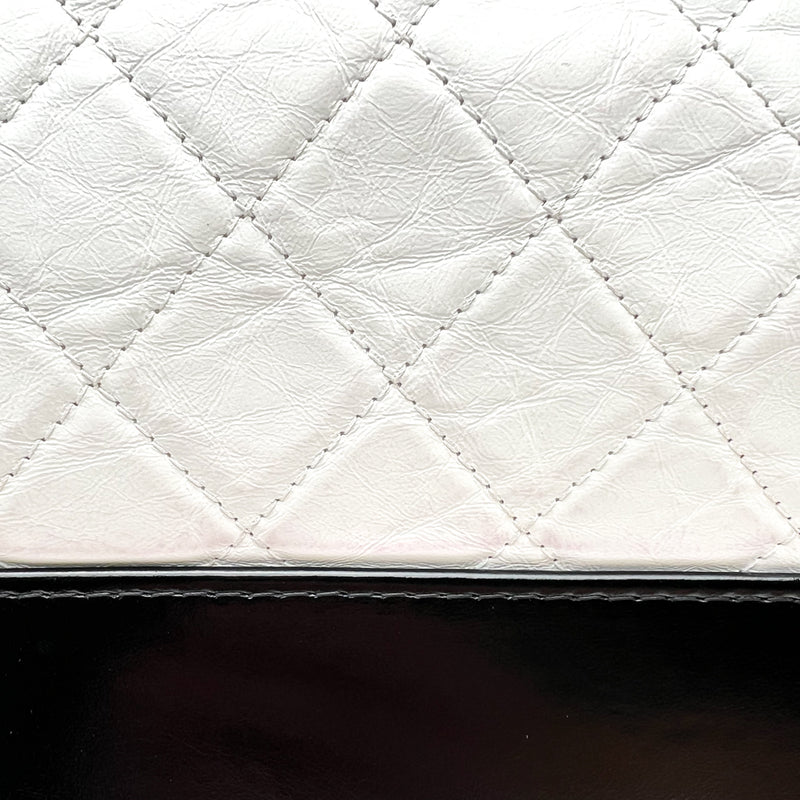 Chanel Silver Quilted Leather Large Gabrielle Hobo Chanel