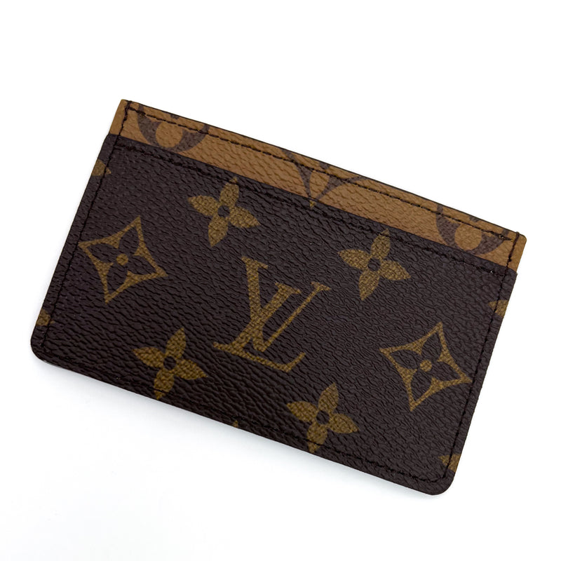 Louis Vuitton Monogram Reverse Canvas Card Holder Wallet