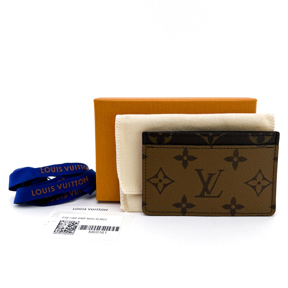 Louis Vuitton Monogram Canvas Reverse Canvas Card Holder - Yoogi's Closet