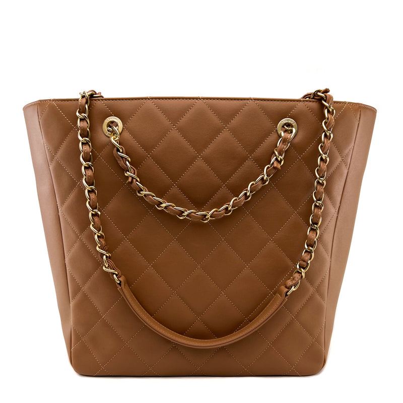 Trendy cc top handle leather handbag Chanel Orange in Leather