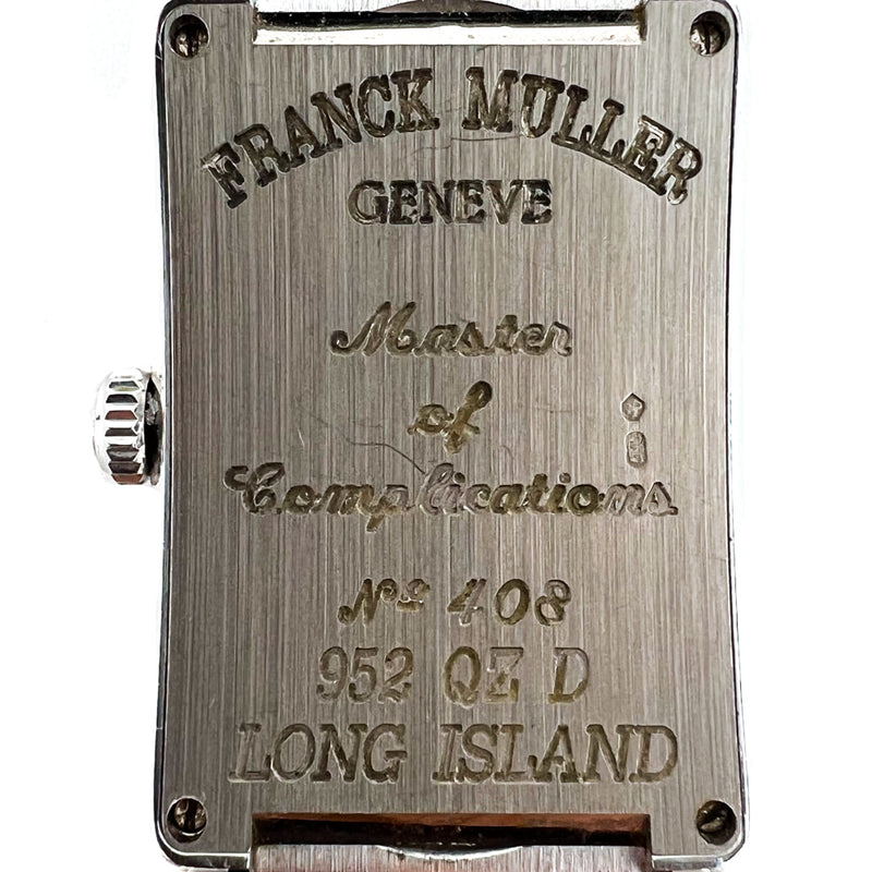Franck Muller 18k White Gold Long Island Diamond Watch 952 QZ D