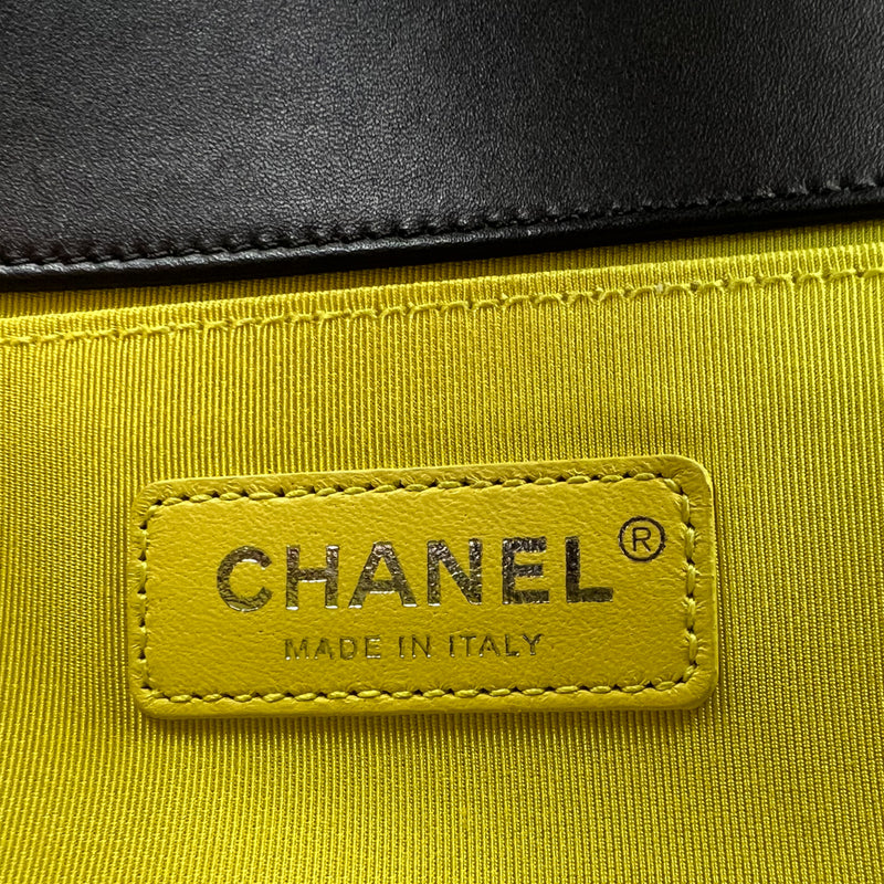 Chanel Medium Boy Flap Bag in Yellow Lambskin | Dearluxe