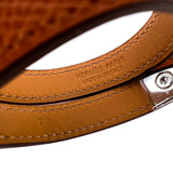 Hermes Orange Epsom Leather Rivale Double Tour Bracelet