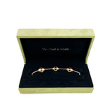 Van Cleef & Arpels 18K Yellow Gold Guilloche Vintage Alhambra Bracelet