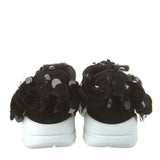 Emilio Pucci Black City One Sequin Ruffle Sneakers 