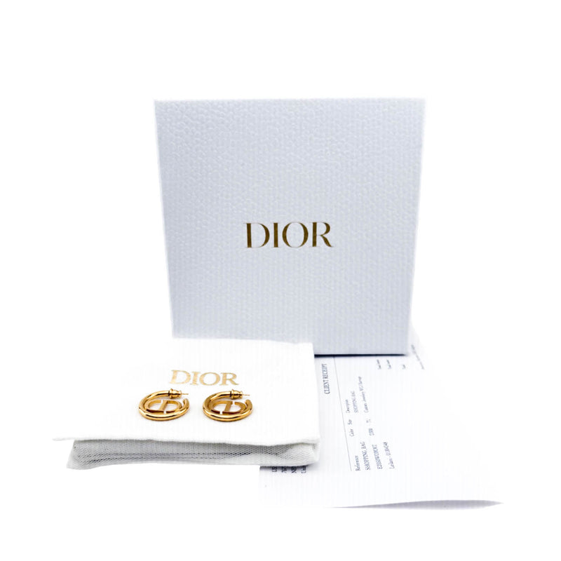 Christian Dior Gold 30 Montaigne Earrings