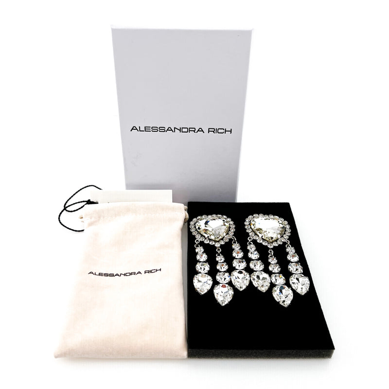 Alessandra Rich Heart Earrings