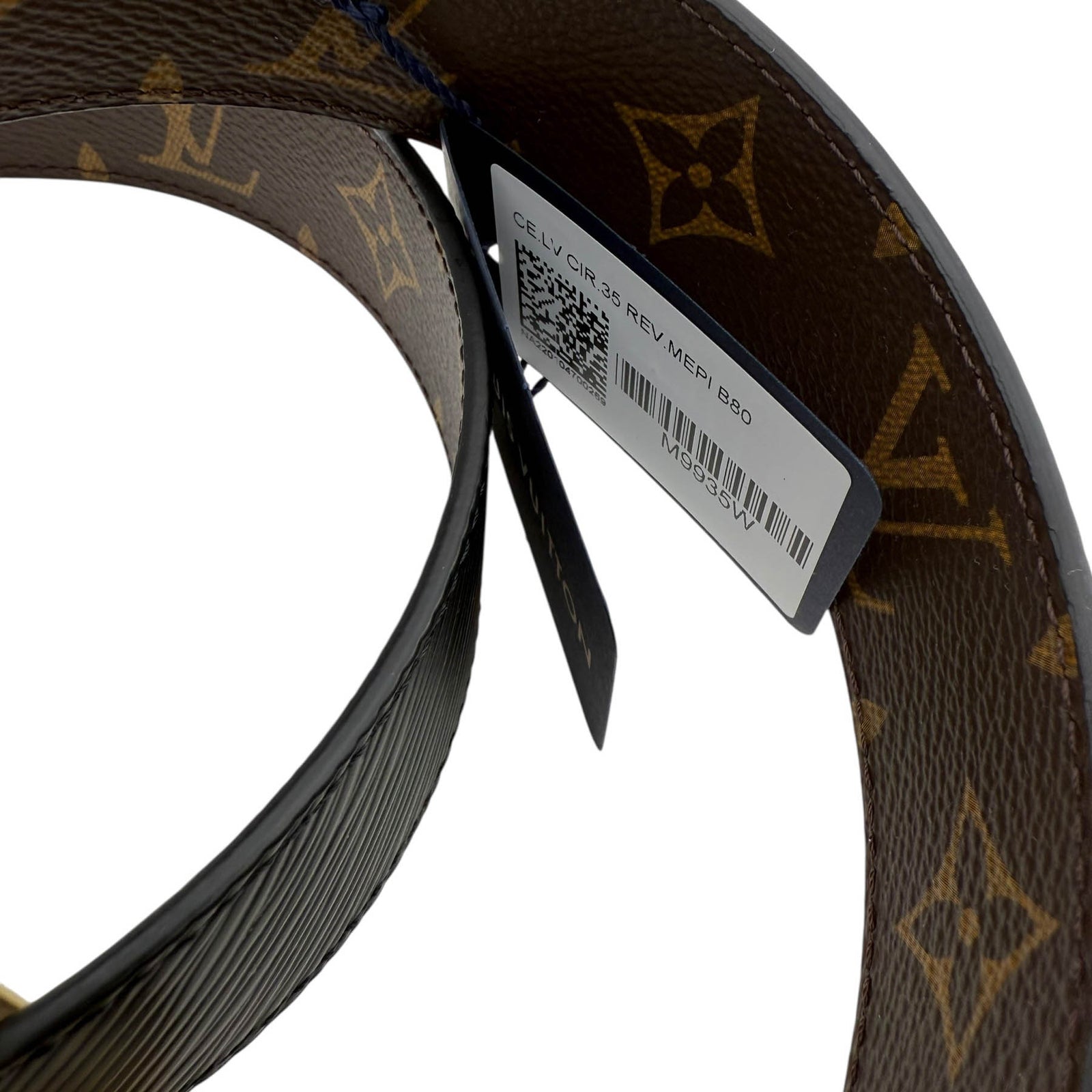 Louis Vuitton Ceinture LV Circle Reversible Belt 80 Louis Vuitton Monogram Epi LV Circle Reversible Belt 80 32 main image 4