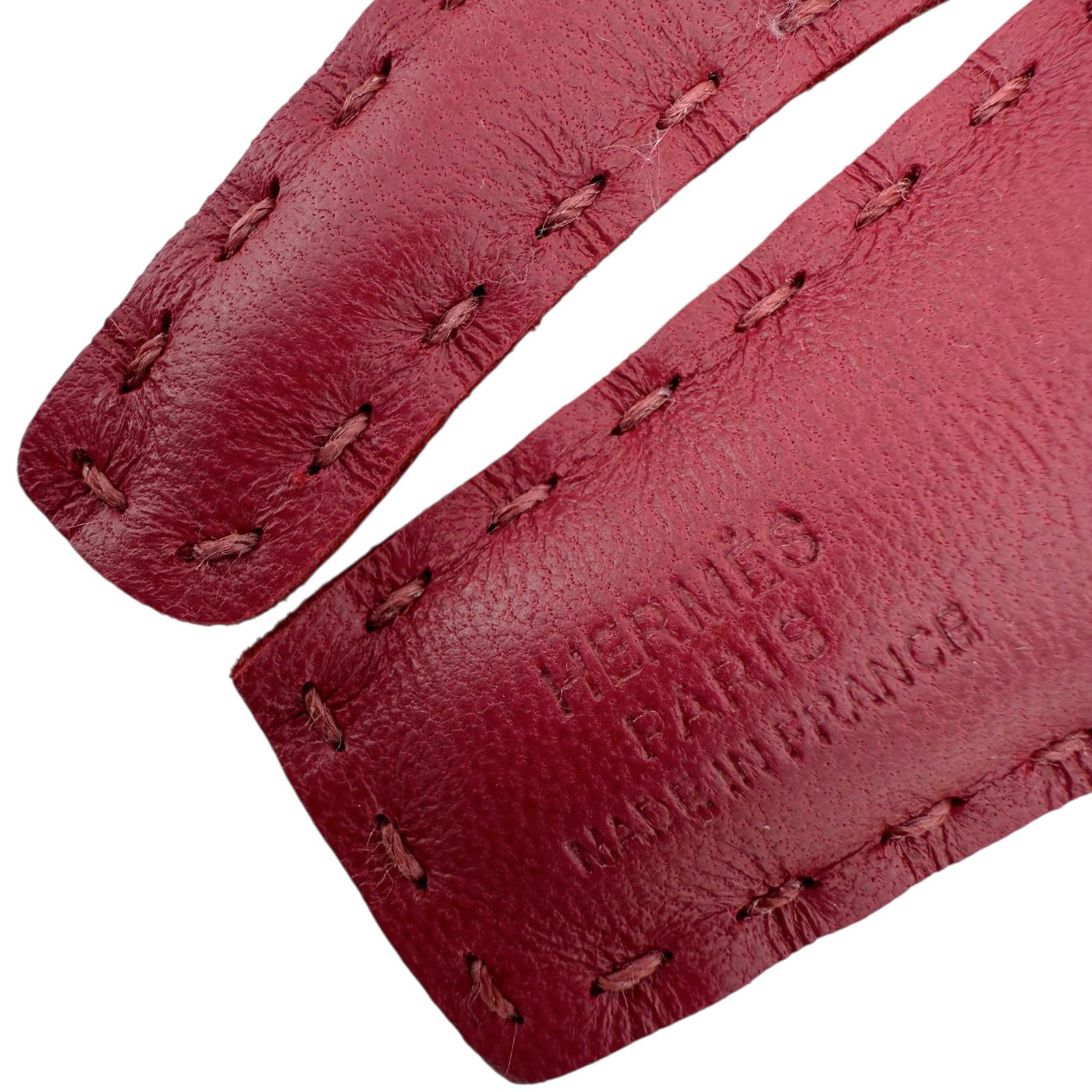 Hermes Lambskin Rooroo Tiger Bag Charm Ruby/Rose Mexico