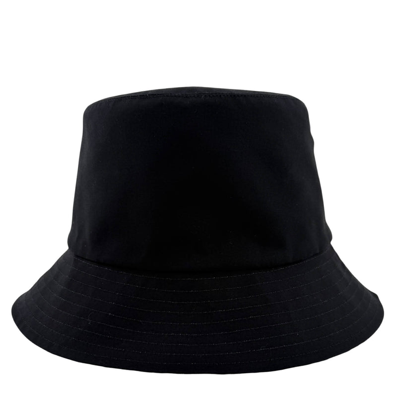 Christian Dior Black Nylon Oblique Reversible Teddy-D Brim Bucket Hat