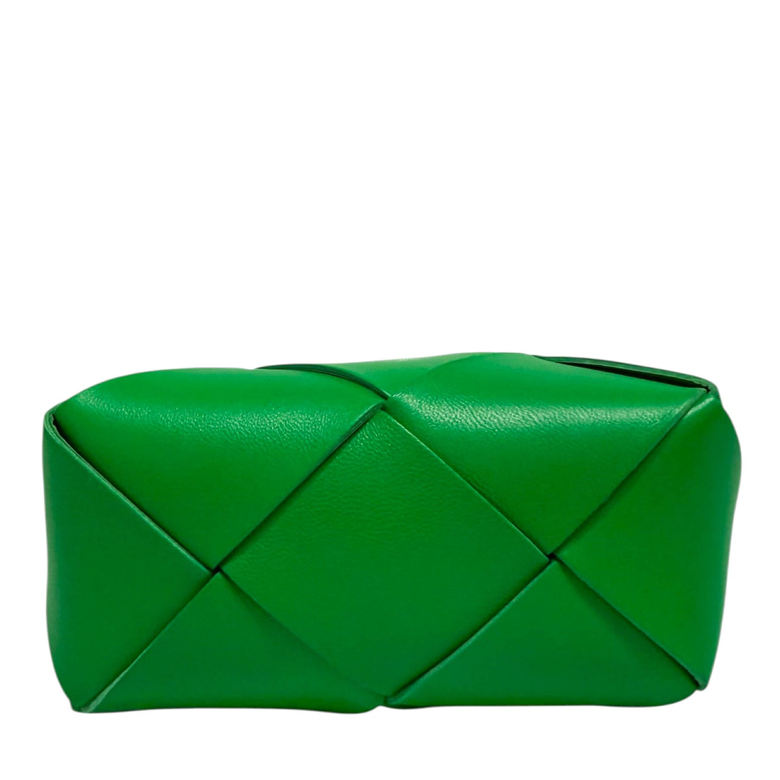 Bottega Veneta Parakeet Green Lambskin Leather Mini Cassette