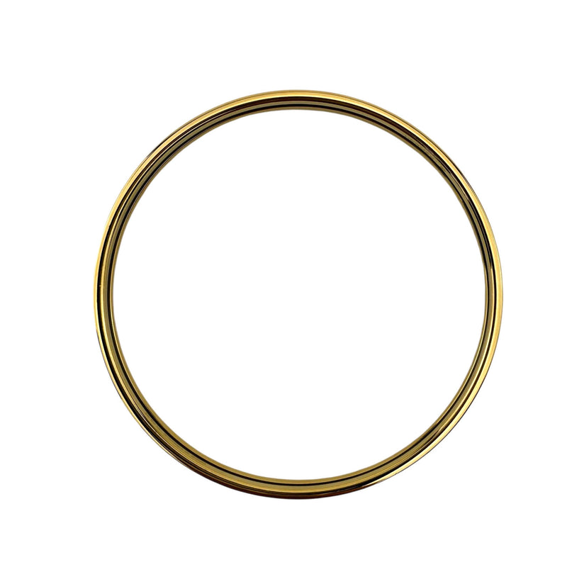 Hermes Beige and Blue Enamel Printed Extra Narrow Zebres De Tanzanie Bangle Bracelet 65