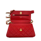 Chanel Caviar Quilted Twist Your Buttons Wallet On Chain WOC
