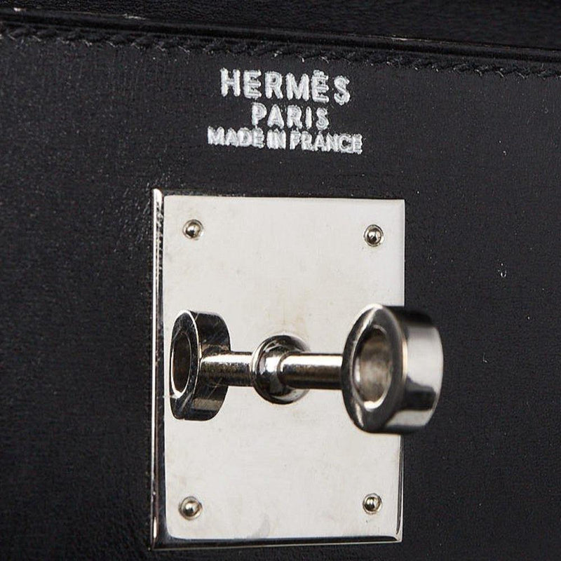 Hermes Kelly 32 Sellier Himalaya Niloticus Mat Matte Palladium Hardware #A  - Vendome Monte Carlo