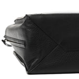 Balenciaga Black Calfskin Leather Papier Za Blackout B4 Perforated Leather Tote
