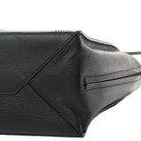 Balenciaga Black Calfskin Leather Papier Za Blackout B4 Perforated Leather Tote