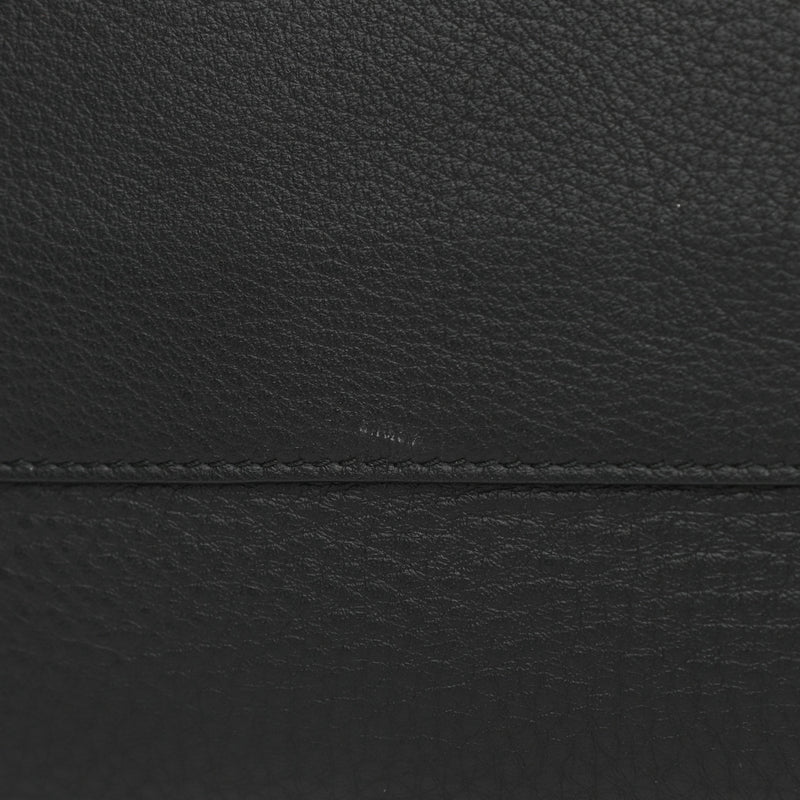 Balenciaga Black Calfskin Leather Papier Za Blackout B4 Perforated Leather Tote
