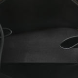 Balenciaga Black Calfskin Leather Papier Za Blackout B4 Perforated Leather Tote