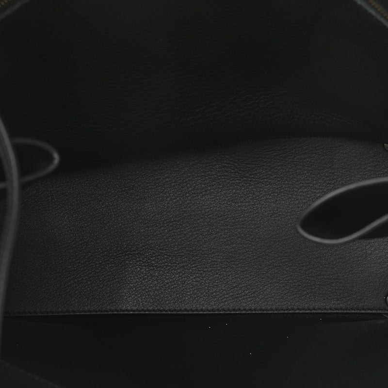 Balenciaga Black Calfskin Leather Papier Za Blackout B4 Perforated Leather Tote