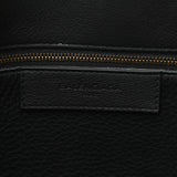 Balenciaga Black Calfskin Leather Papier Za Blackout B4 Perforated Leather Tote