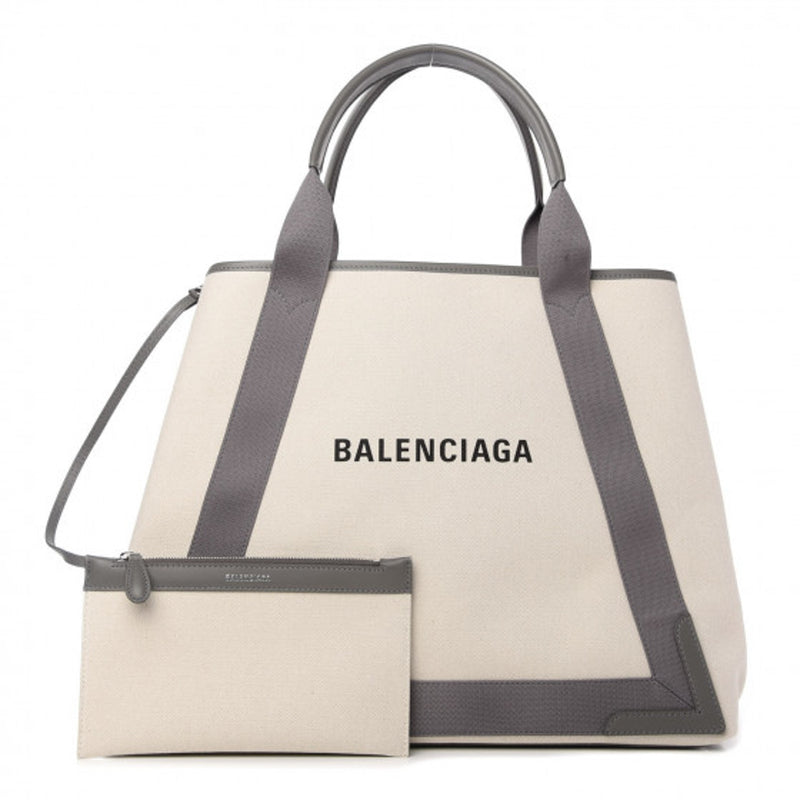 Balenciaga Navy Cabas New M Tote Bag