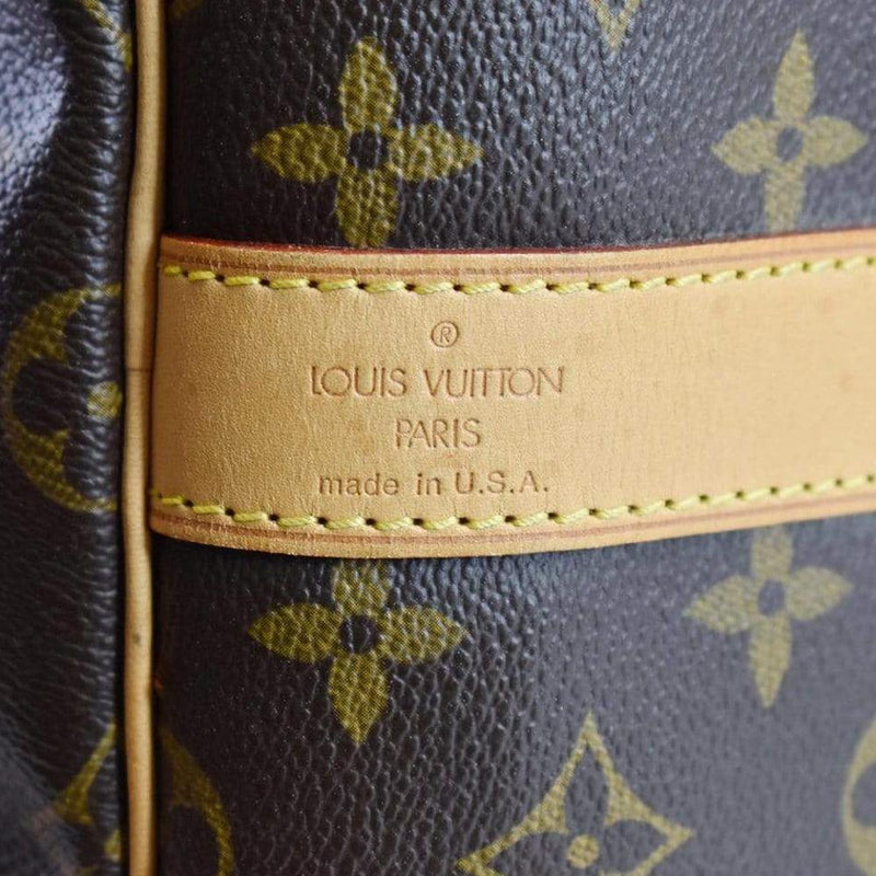 Louis Vuitton Monogram Keepall Bandouliere 55 Travel Bag