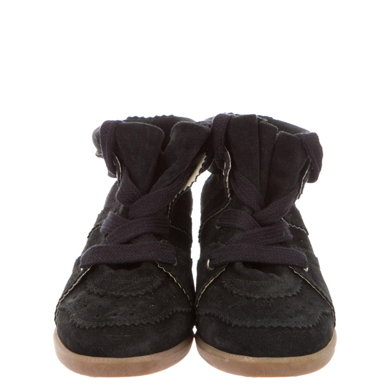 Isabel Marant Bobby Black Wedge Sneakers