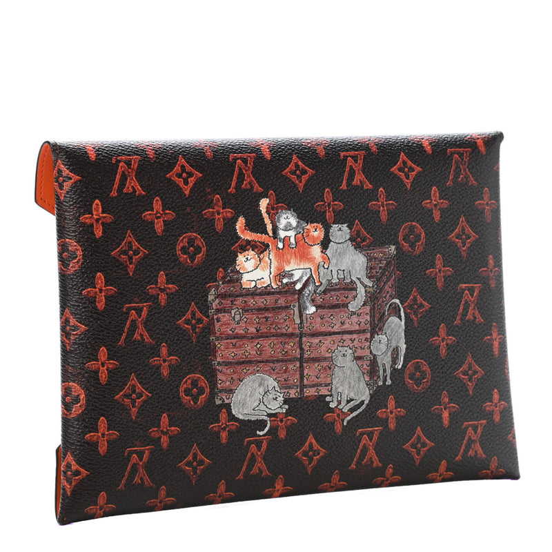 Louis Vuitton x Grace Coddington Neverfull Catogram Orange Lining