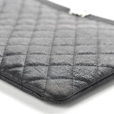 Chanel Black Caviar Boy Clutch Bag