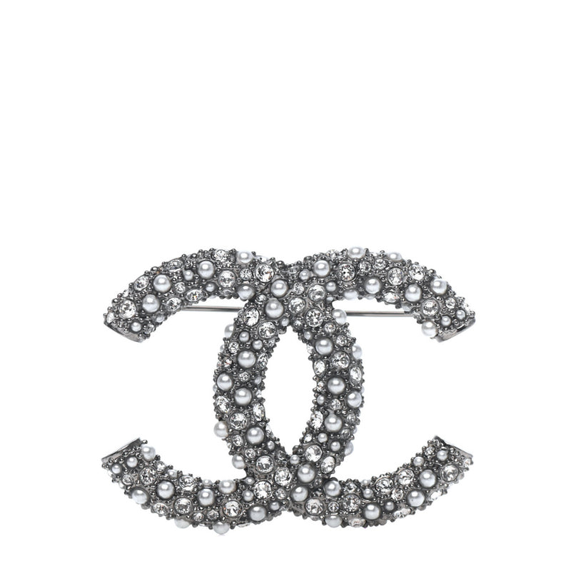 CHANEL CRYSTAL PEARL BROOCH – LLBazar