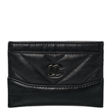 Chanel So Black Quilted Gabrielle Card Holder