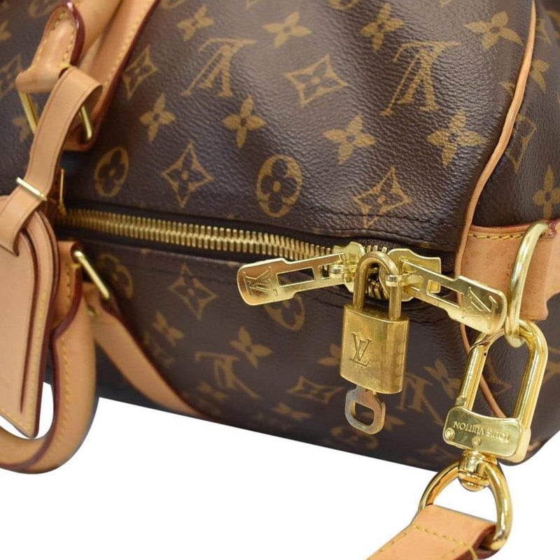Louis Vuitton Monogram LV Keepall 45 handbag Browns Travel Duffle Bag -VERY  GOOD