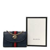 Gucci Rajah Crystal Tiger Web Chain Mini Shoulder Bag - Luxybit