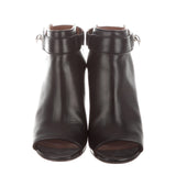 Givenchy Black Leather Shark Lock Boots