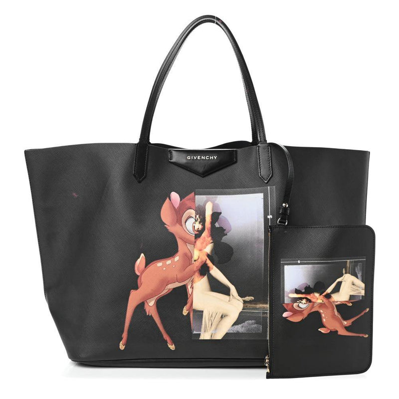 Givenchy Black Bambi Antigona Tote Bag