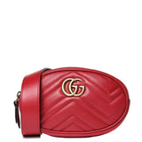 Gucci Red GG Marmont Waist Belt Bag