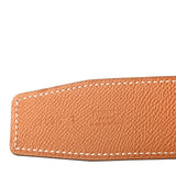 Hermes 38mm Gold Epsom/Etain Swift Leather Gold Plated Constance H Belt 80