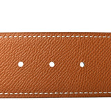 Hermes 38mm Gold Epsom/Etain Swift Leather Gold Plated Constance H Belt 80