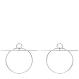 Hermes Silver Loop earrings, medium model 