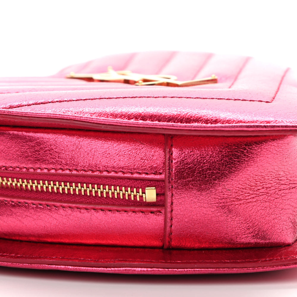 Paris Station Shop Authentic Louis Vuitton Pink Calfskin Gradient Love Lock Heart Bag Charm