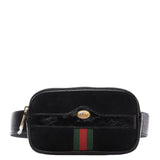 Gucci Black Suede Mini Ophidia Iphone Belt Bag