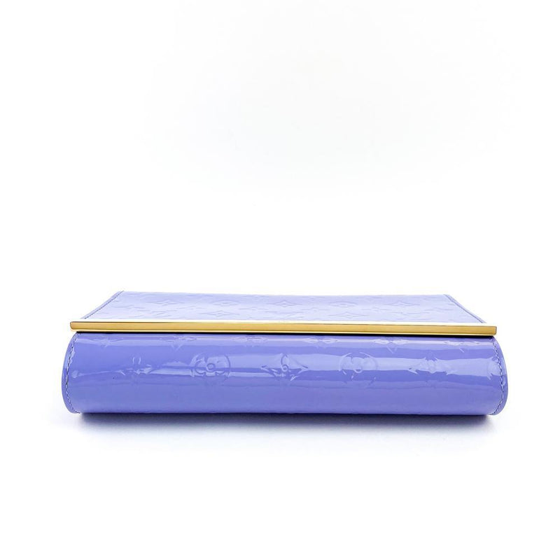 Louis Vuitton Lilac Monogram Vernis Ana Clutch Bag 