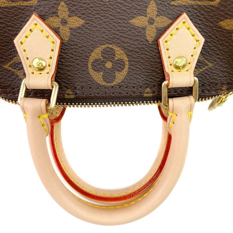 BRAND NEW LOUIS VUITTON Nano Speedy Monogram Canvas Crossbody Mini Bag