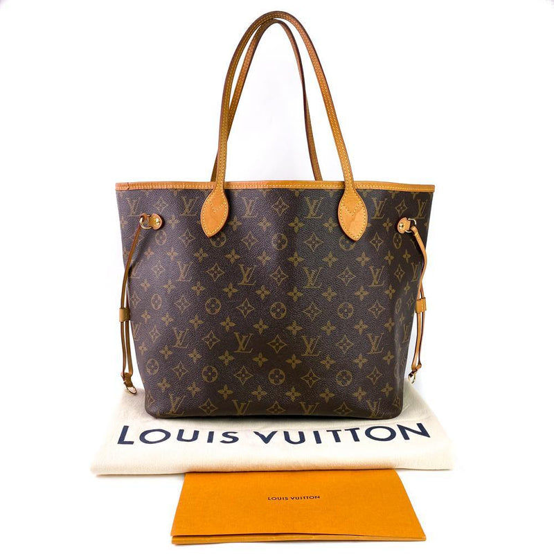 Louis Vuitton Neverfull GM Monogram Canvas Tote Bag with yellow interior